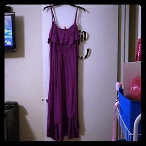 Purple High-Low dress