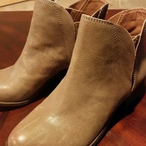 Lucky brand distressed booties
