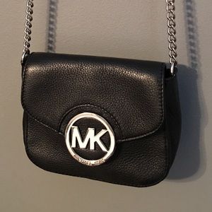 Michael Kors Black Leather Crossbody