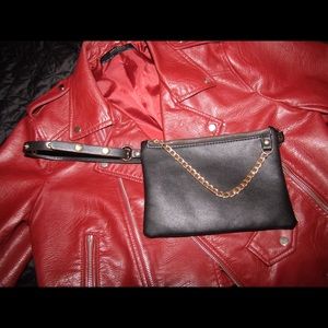 Black Chain Fanny Pack