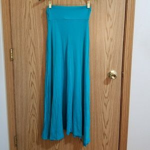 Teal maxi skirt