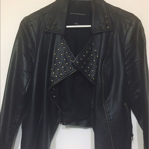 FAUX LEATHER JACKET