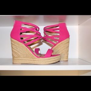 Hot Pink Wedges