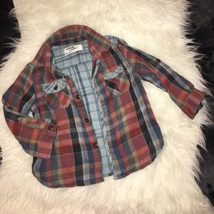 OshKosh button up long sleeve flannel
