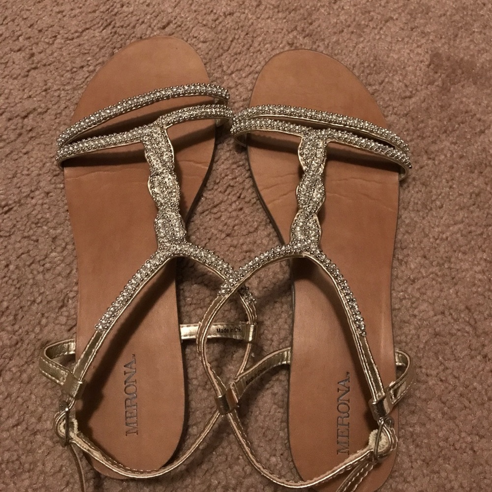 Gold sandals