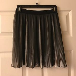 Sam Edelman pleated black and white skirt