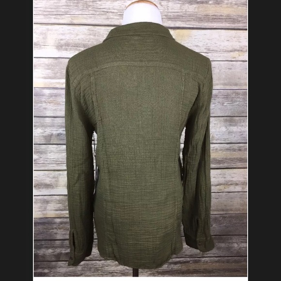 NWT Velvet for Calypso St Barth Olive Top Small - Picture 3 of 5