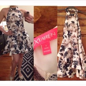 Floral Halter Backless Dress Size Small NEW