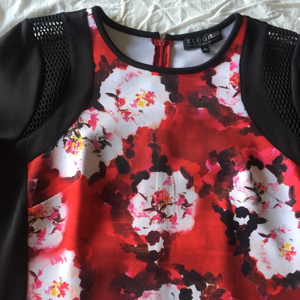 Eloquii Collide Mesh-Inset Scuba Sheath