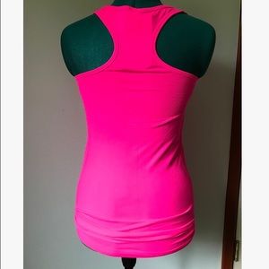 Fabletics neon pink racerback performance tank