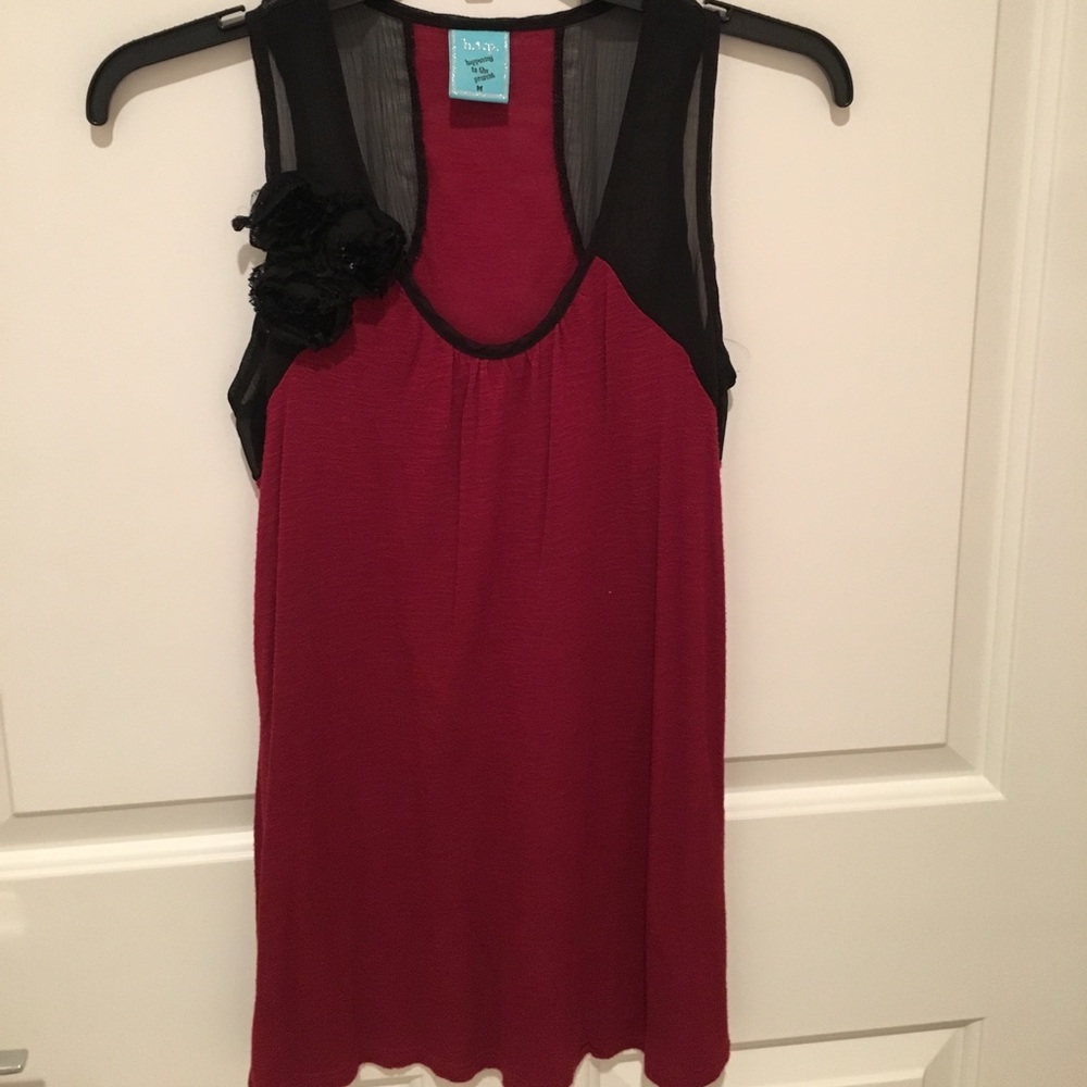 Black/Garnet Tank Top!