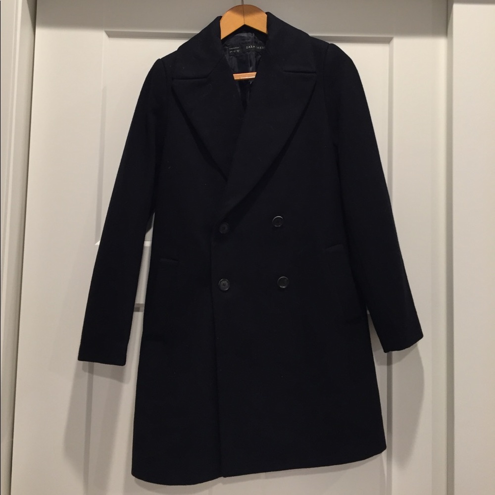 Long wool peacoat