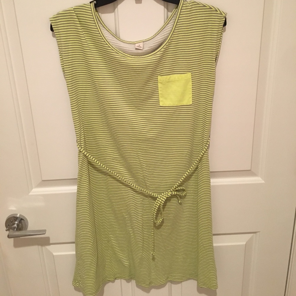 Old Navy Lime Green/Gray Sundress