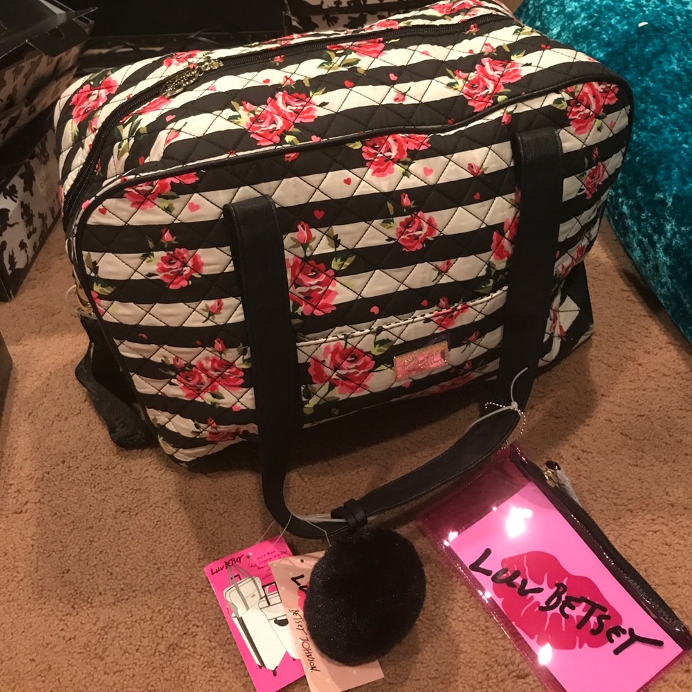 Brand New Betsey Johnson Duffle Bag