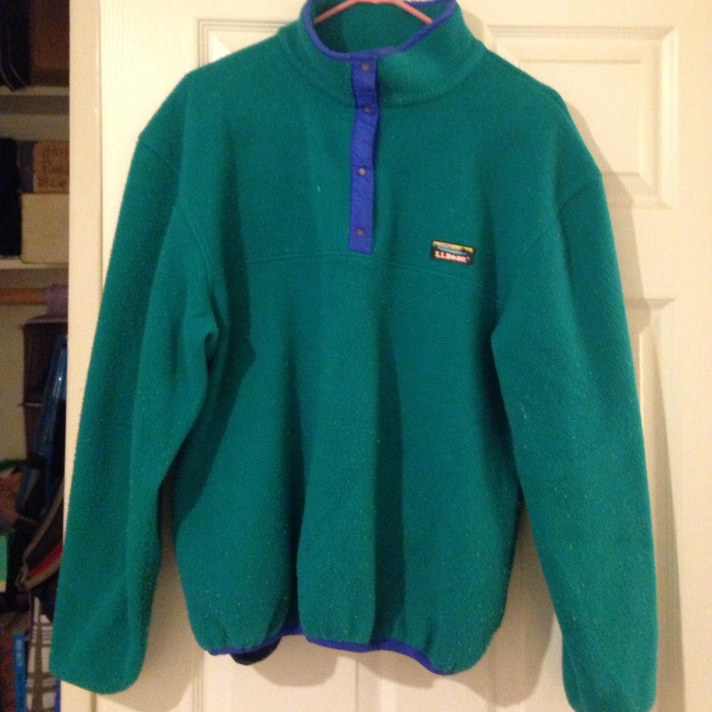 Turquoise pull over jacket