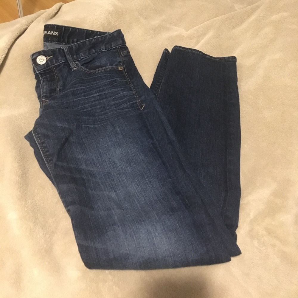 Express Dark Skinny Jeans