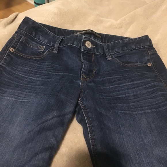 Express Dark Skinny Jeans - Picture 2 of 3