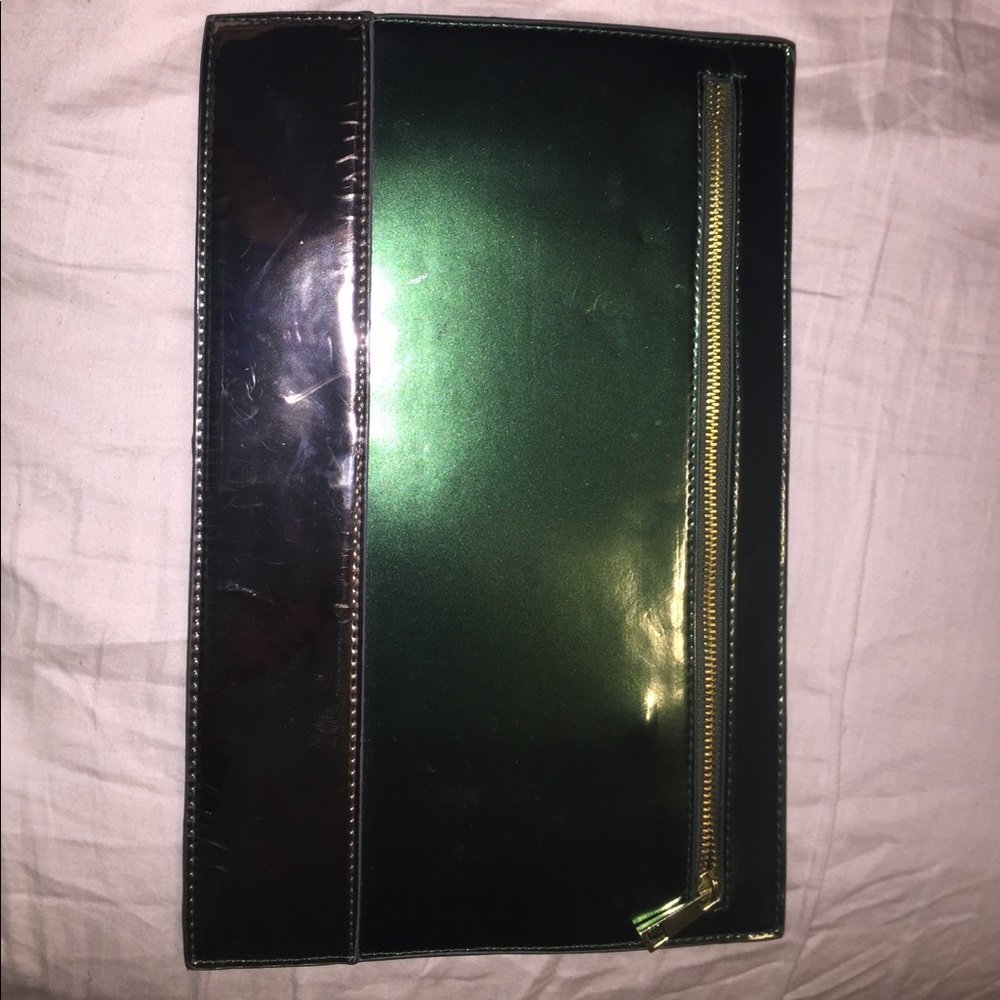 Oversized metallic ASOS clutch