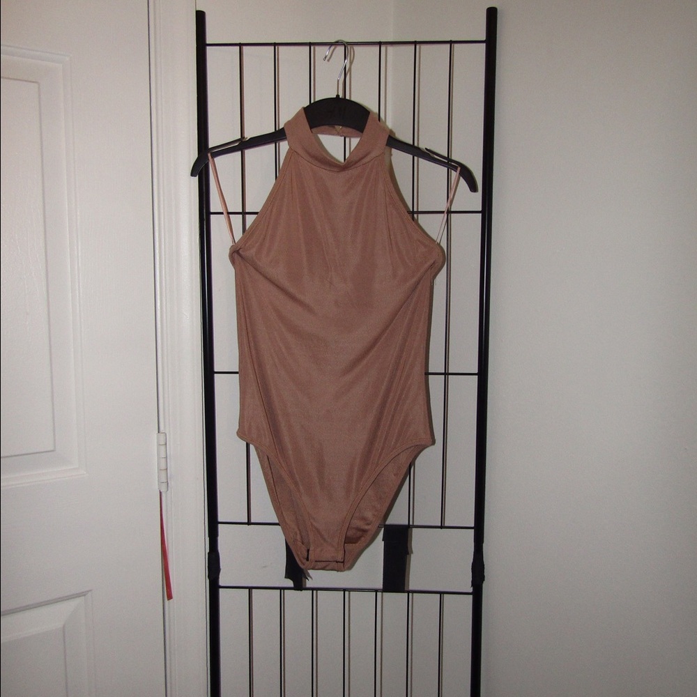 Blush Pink Halter Bodysuit