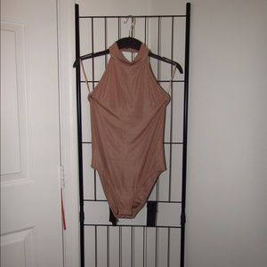 Blush Pink Halter Bodysuit