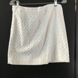NWT JCrew white eyelet skirt