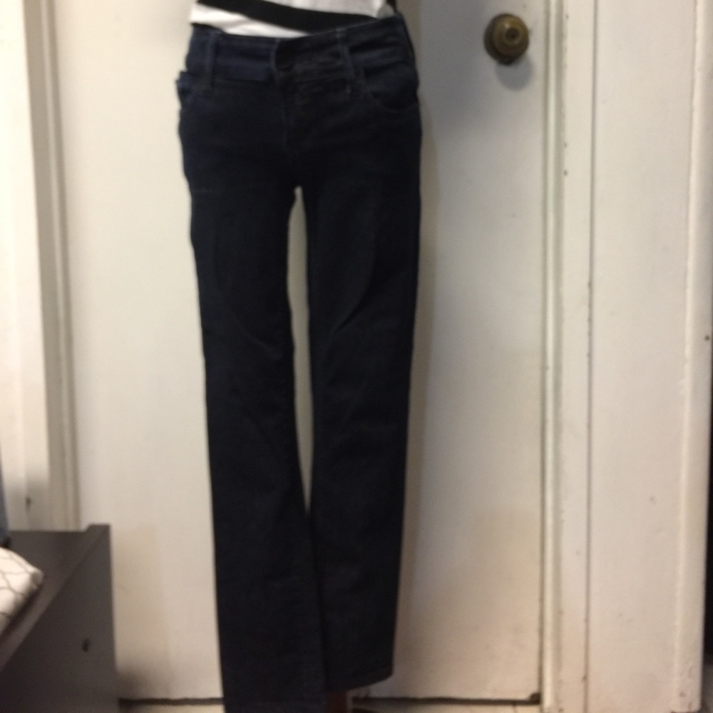 Black Orchid Python print jeans