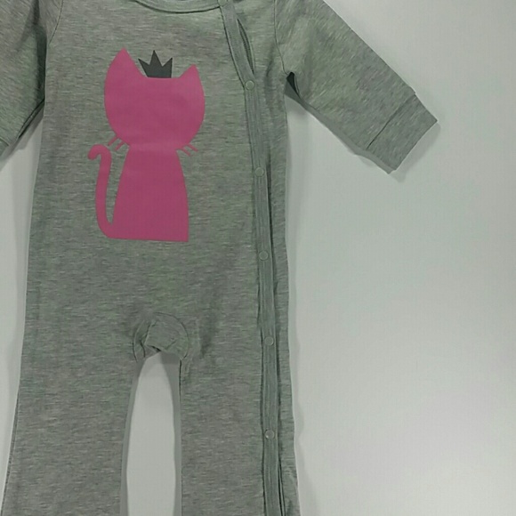 Gray Kitty Bodysuit. Kids - Picture 5 of 5