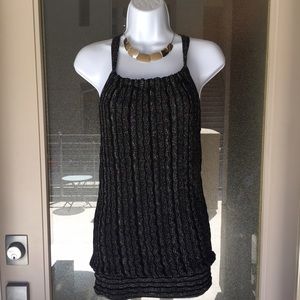 INC Black and Silver top