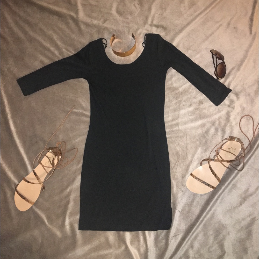 Black forever 21 bodycon dress - Picture 3 of 4