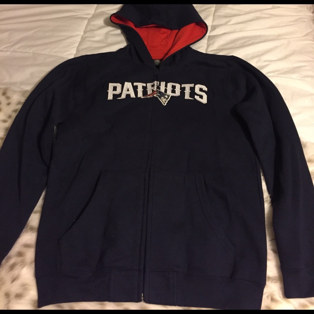 Patriots zip up sweatshirt