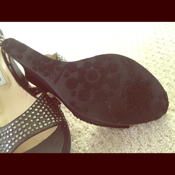 Jimmy Choo rhinestone ankle strap wedges - Picture 4 of 5