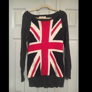 British flag sweater dress