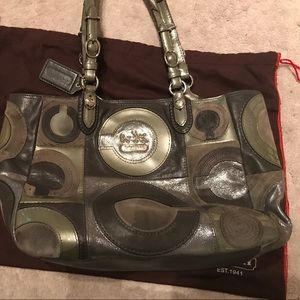 Collage Patchwork Leather/Sateen/Sequins Bag/Tote!