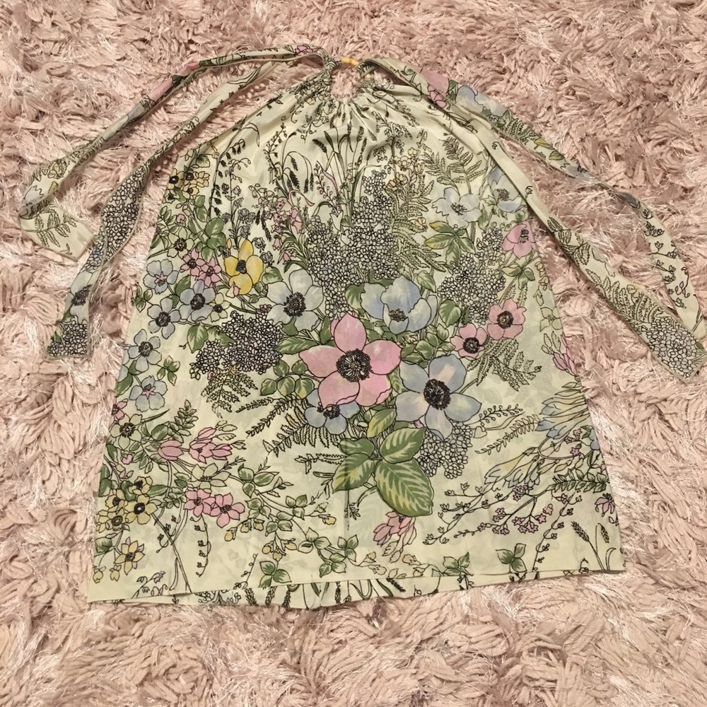 Large Floral Halter Top