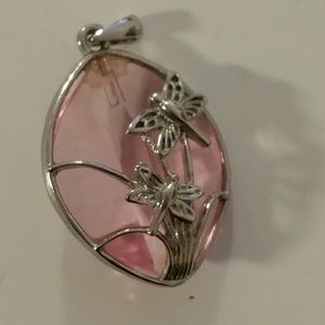 Dragonfly Crystal Pendant
