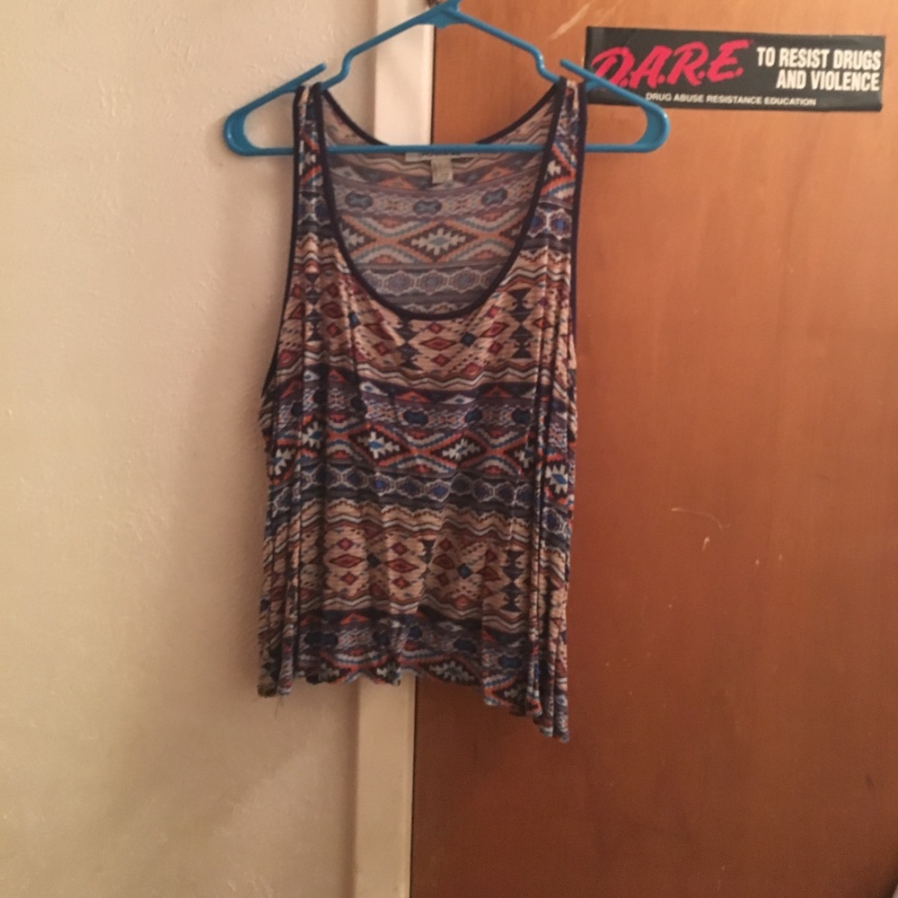 Aztec Print Tank Top