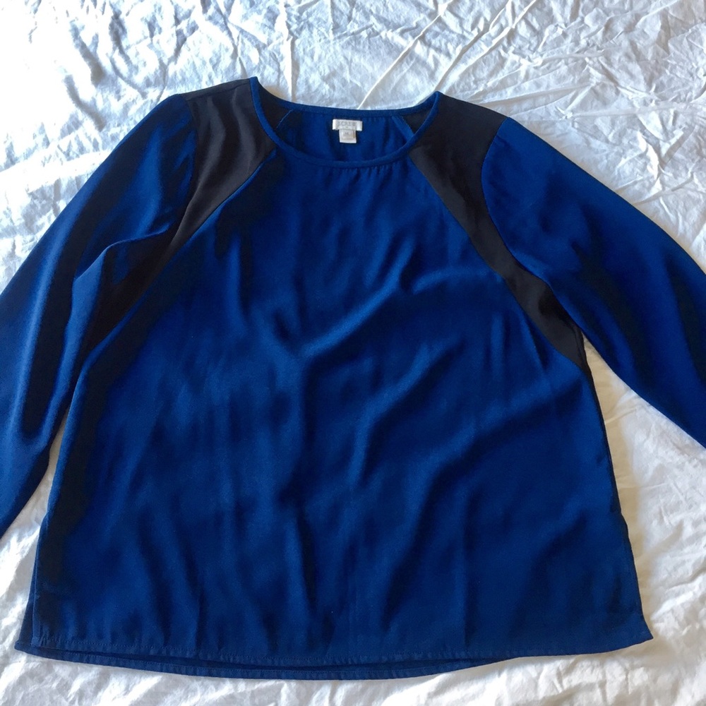 J.Crew Navy and Black Popover