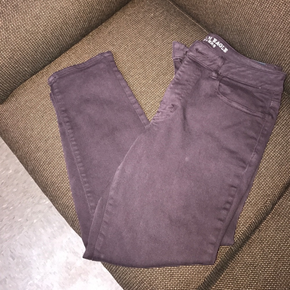 Deep Purple Jean Capris from American Eagle