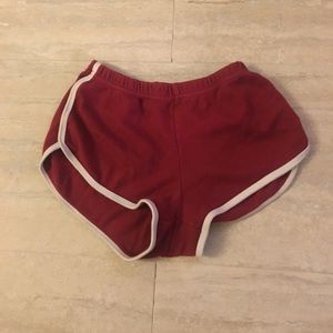 Short athletic shorts