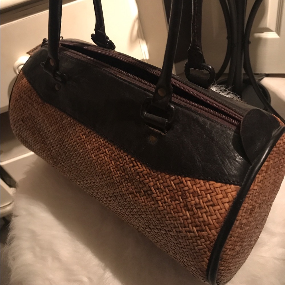 Unique woven bag.