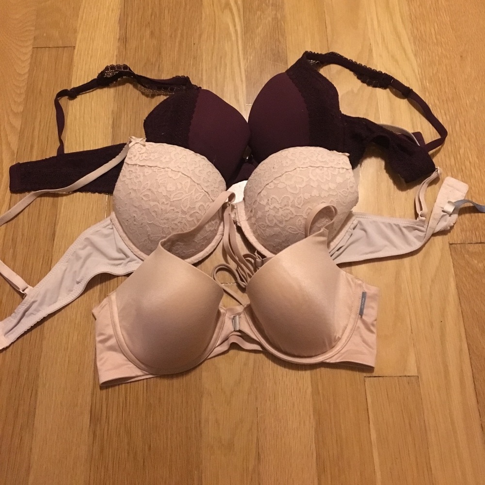 Aerie Bras size 34-C! Cream, Tan, and Maroon