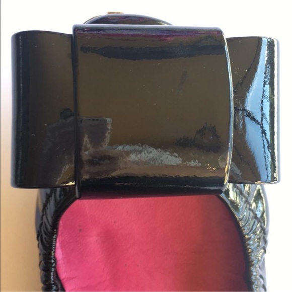 MIU MIU Black Patent Leather Scrunch Flats sz 6.5 - Picture 6 of 8