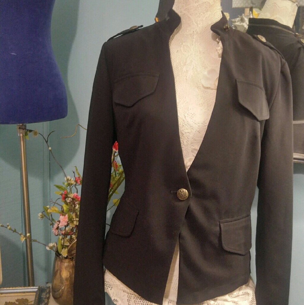 Black Military style jacket