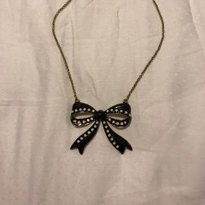 Betsey Johnson Bow Necklace