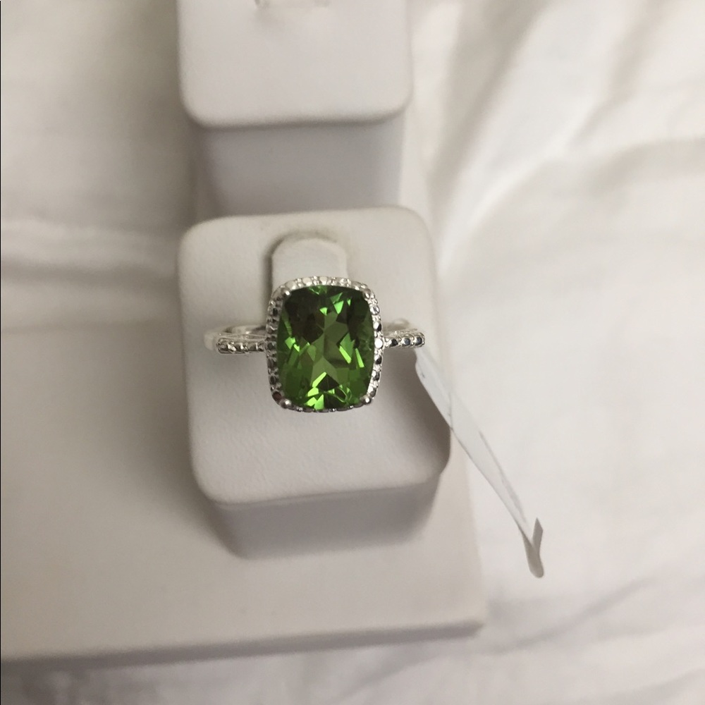 Chrome Quartz 925 band ring