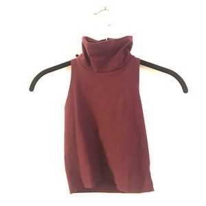 Maroon crop top