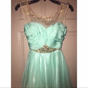 Alyce Paris Size 0 Light blue Satin cocktail dress