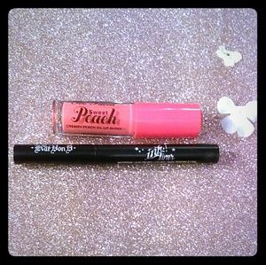 Kat Von D Liner, Too Faced Lip gloss