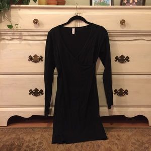 American Apparel Black Long Sleeve Dress