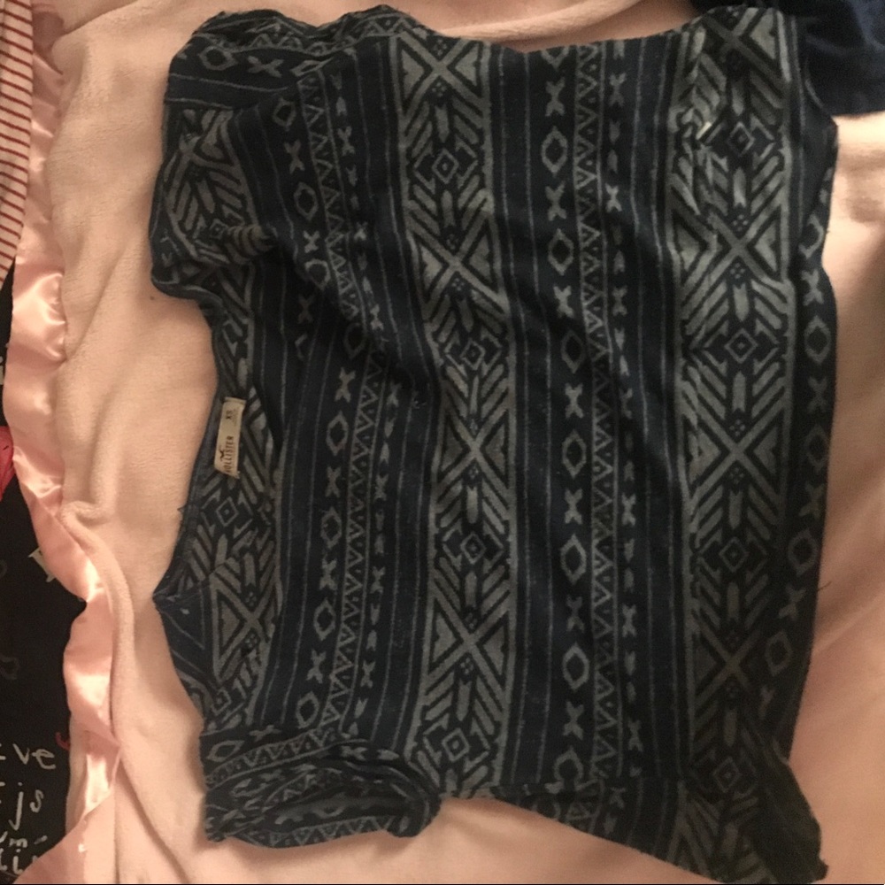 Blue Aztec design teeshirt